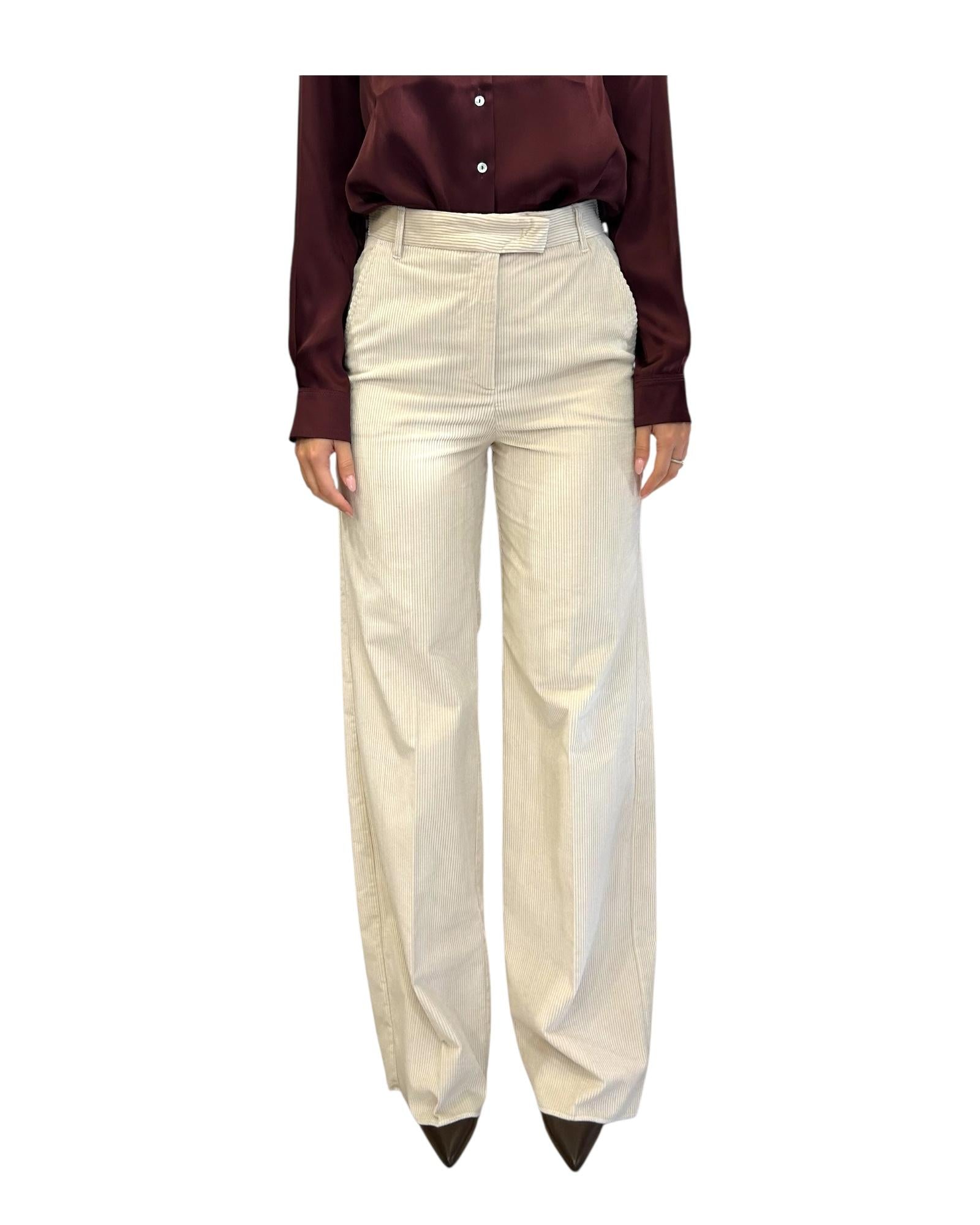 Pantalone in velluto Panna SUSINA 001 MARELLA 