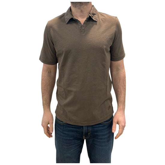 Polo uomo Long Island Fiammata senza bottoni Brown 2006 BROWN BL'KER 