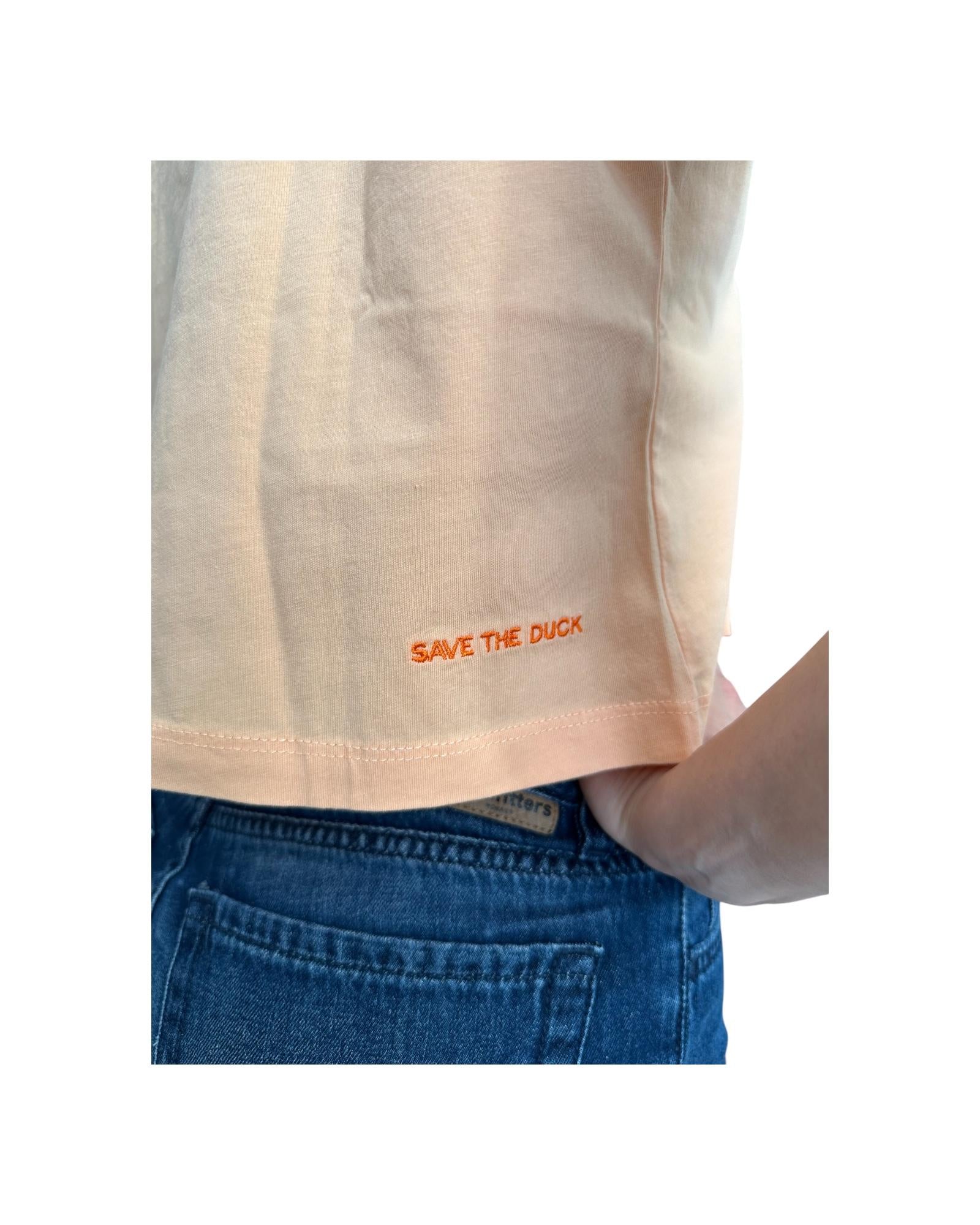 T-shirt crop Arukia arancio ARUKIA 70031 SAVE THE DUCK 