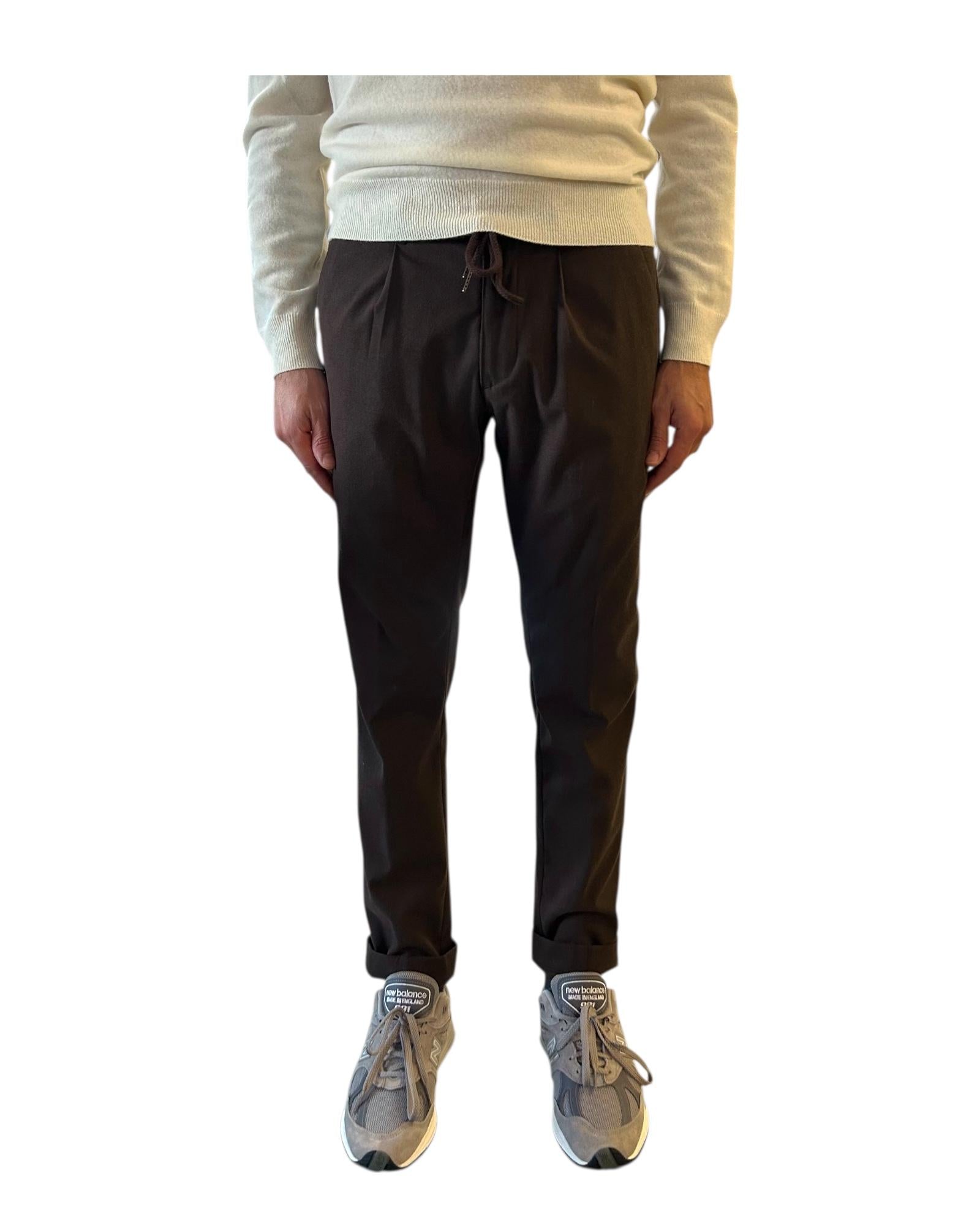 Pantalaccio in flanella Dark brown 049 BRISTOL FLANELLA DARK BROWN MODFITTERS 