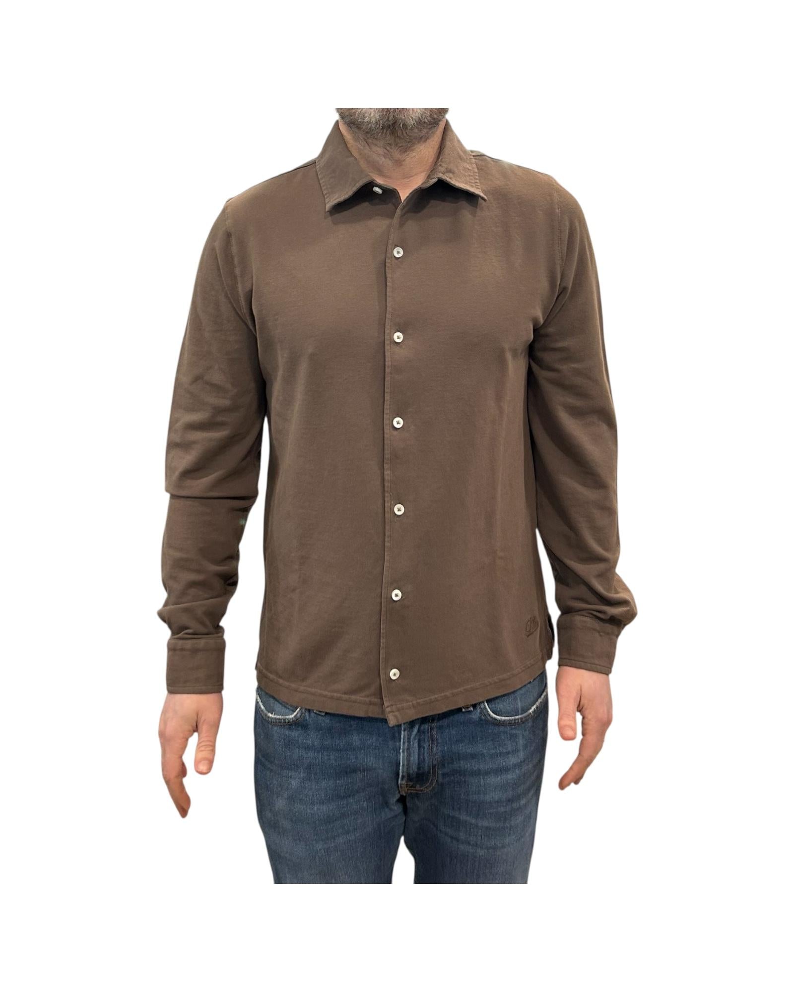 Camicia Uomo Portland Piquet Brown 6502 BROWN BL'KER 