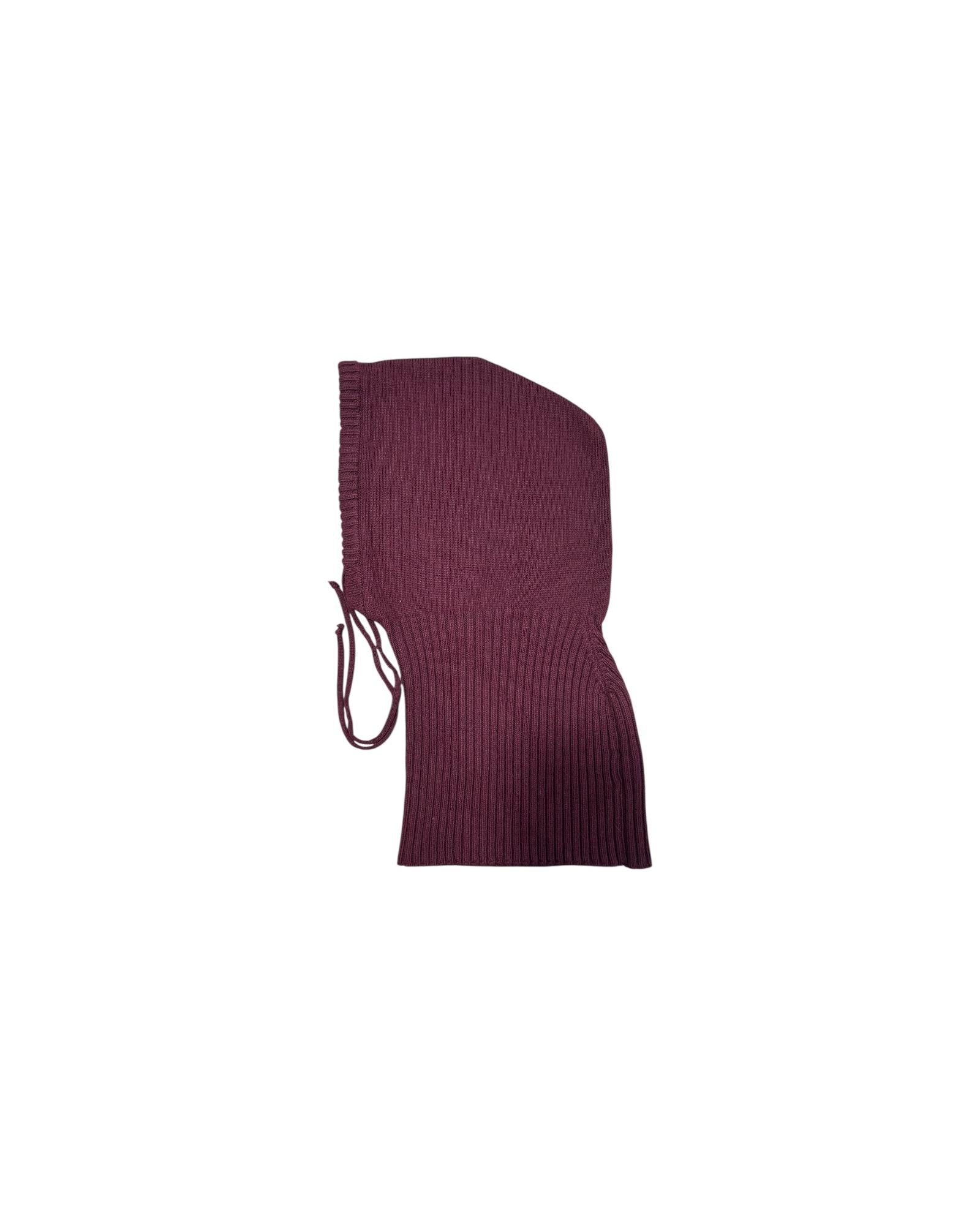 Balaclava in misto cashmere Bordeaux 77313F BORDEAUX VICOLO 