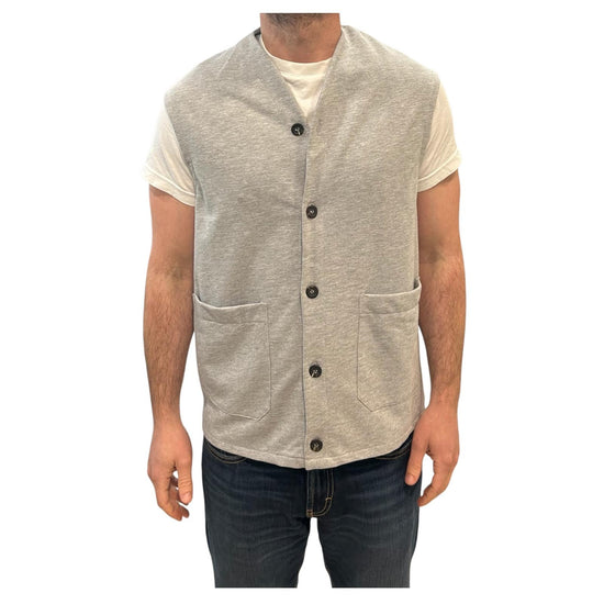 Gilet in cotone Grigio MALO GRIGIO MENTORE 