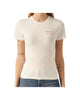 T-shirt Emilie in cotone con ricamo Chiedo per un'amica