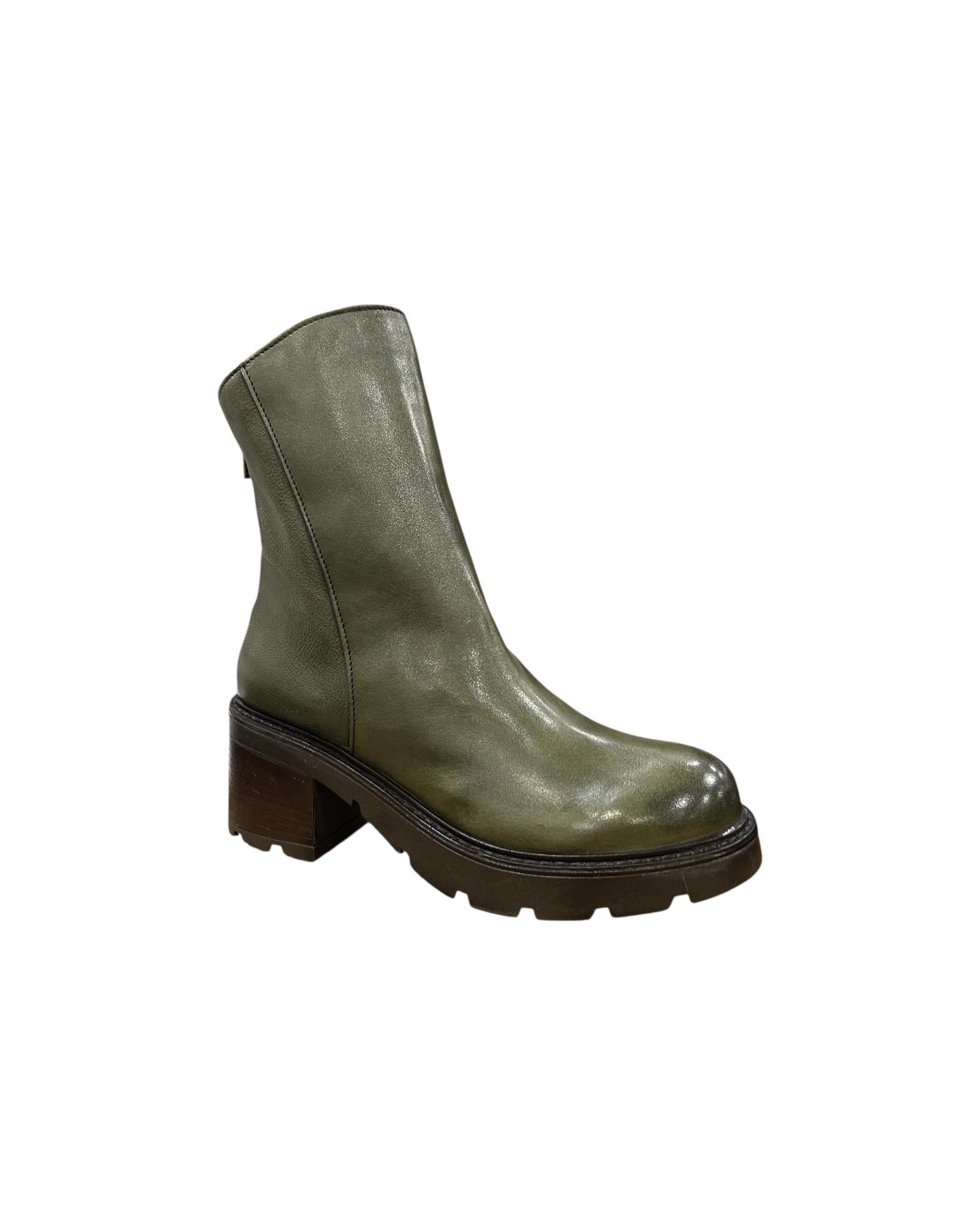 Stivaletto in pelle Oliva 2272 ALASKA OLIVA NICHE 