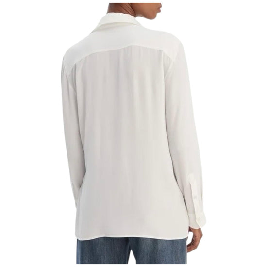 Camicia in misto seta con fusciacca a fiore Bianco CALCA 001 MARELLA 