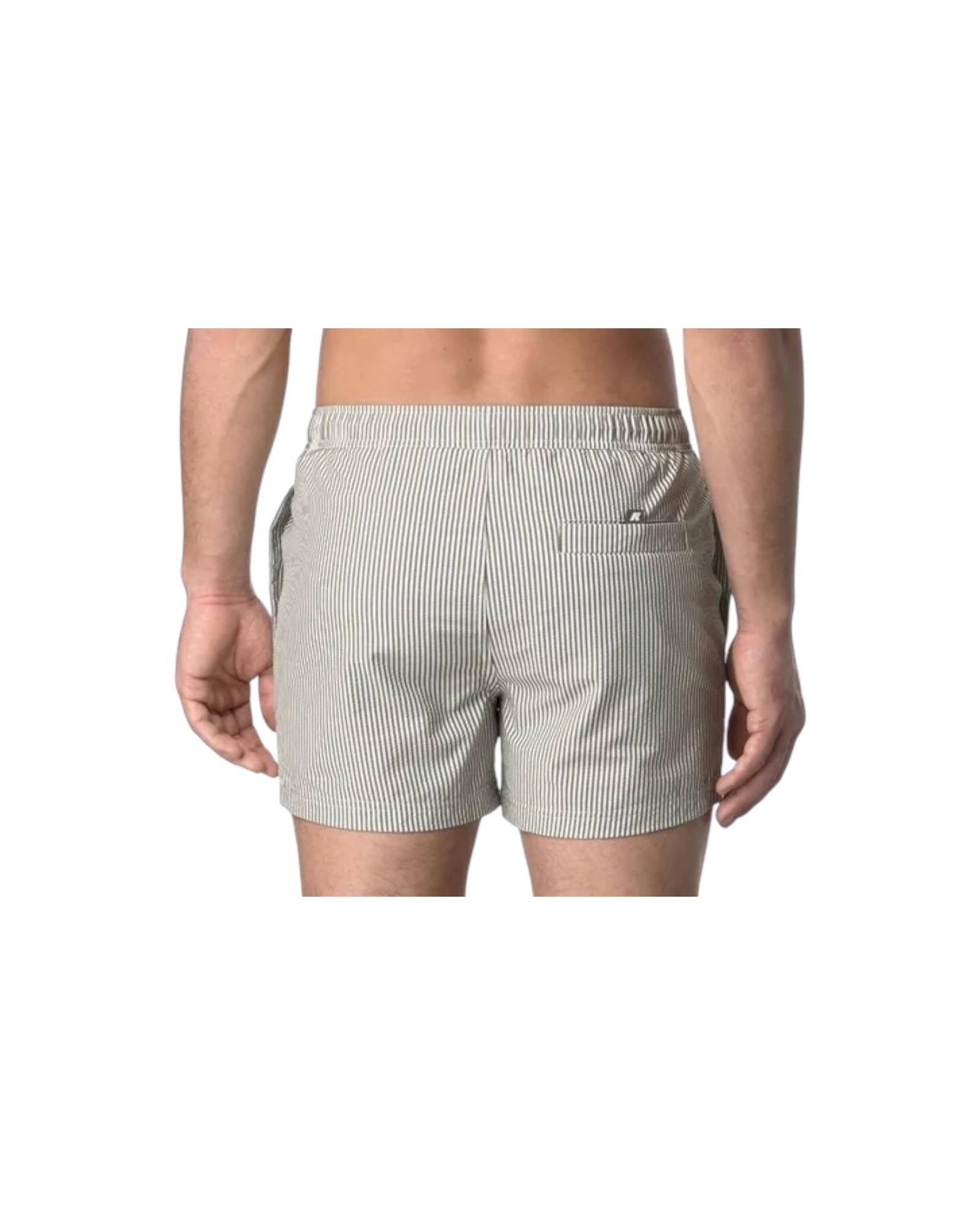 Hazel Mid Stripes Beach White-green lichen K8141KW AZX K-way 