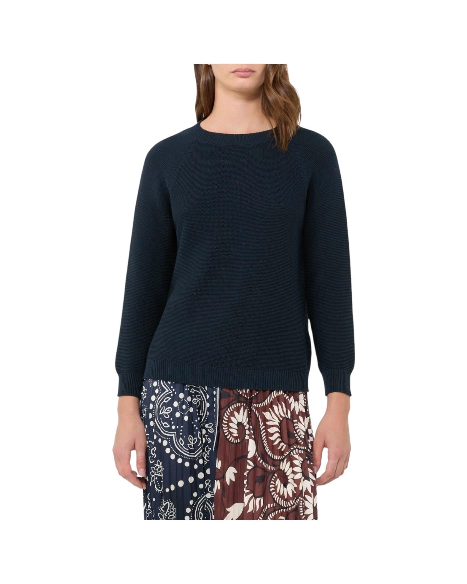 Maglia in cotone Blu AERE 005 MAX MARA WEEKEND 