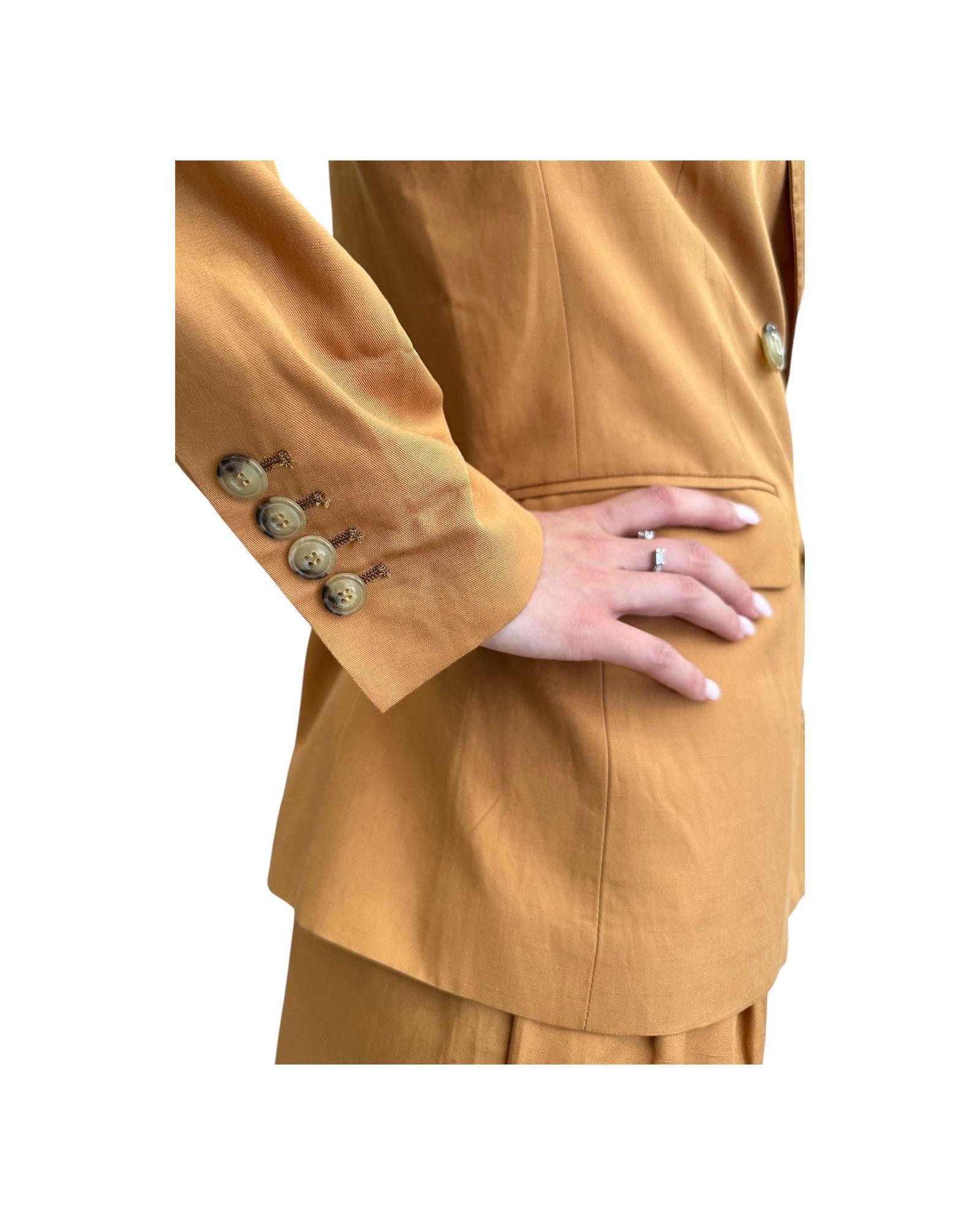 Blazer Doppio Petto Cognac SI95 0040 SINCE'RE PARIS 