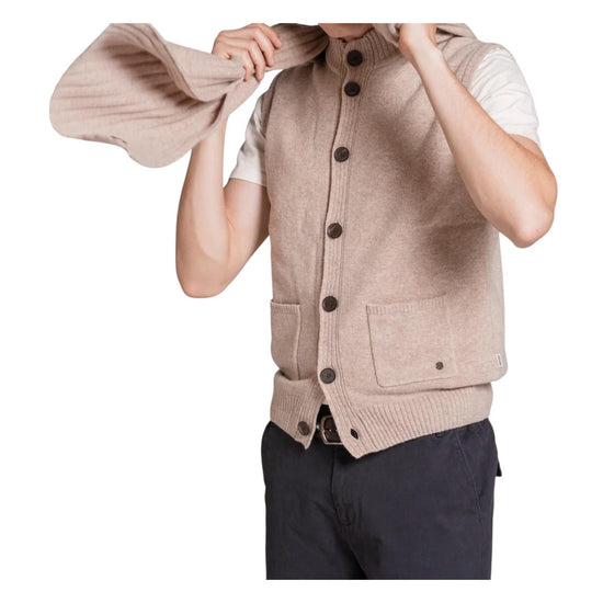 Cardigan Lite misto lana Beige LITE WN8C92 IMPURE 