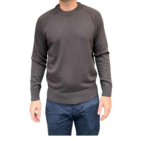 Maglione taglio felpa Dark brown W9009 DARK BROWN BL'KER 