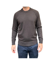 Maglione taglio felpa Dark brown