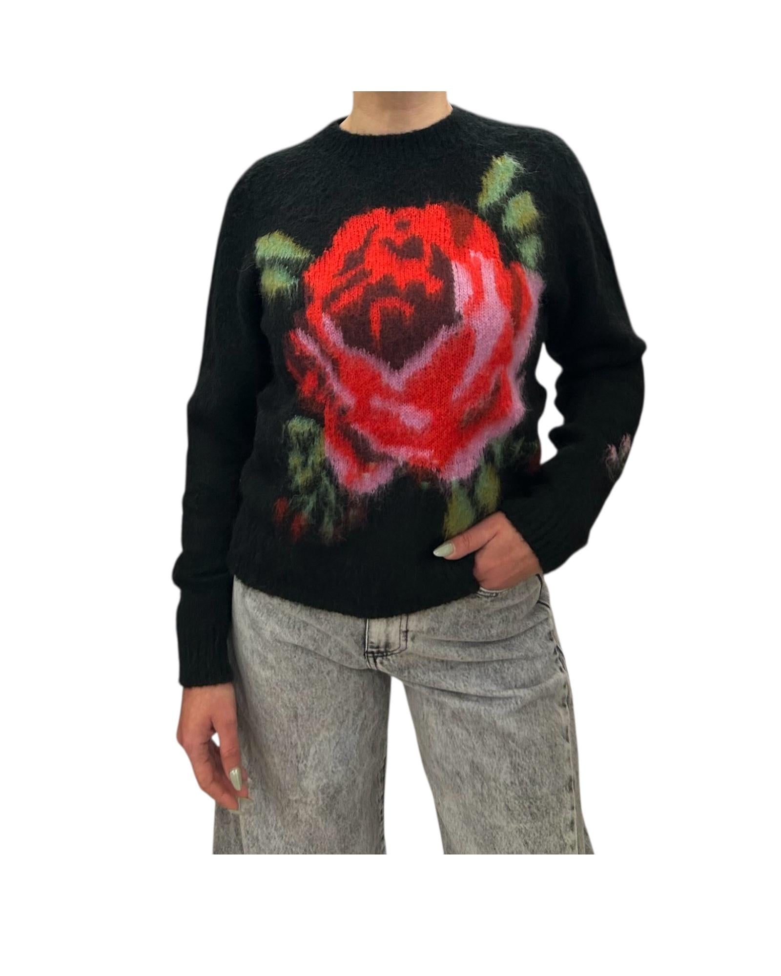 Maglione in alpaca Nero M53 837 01 Floor 