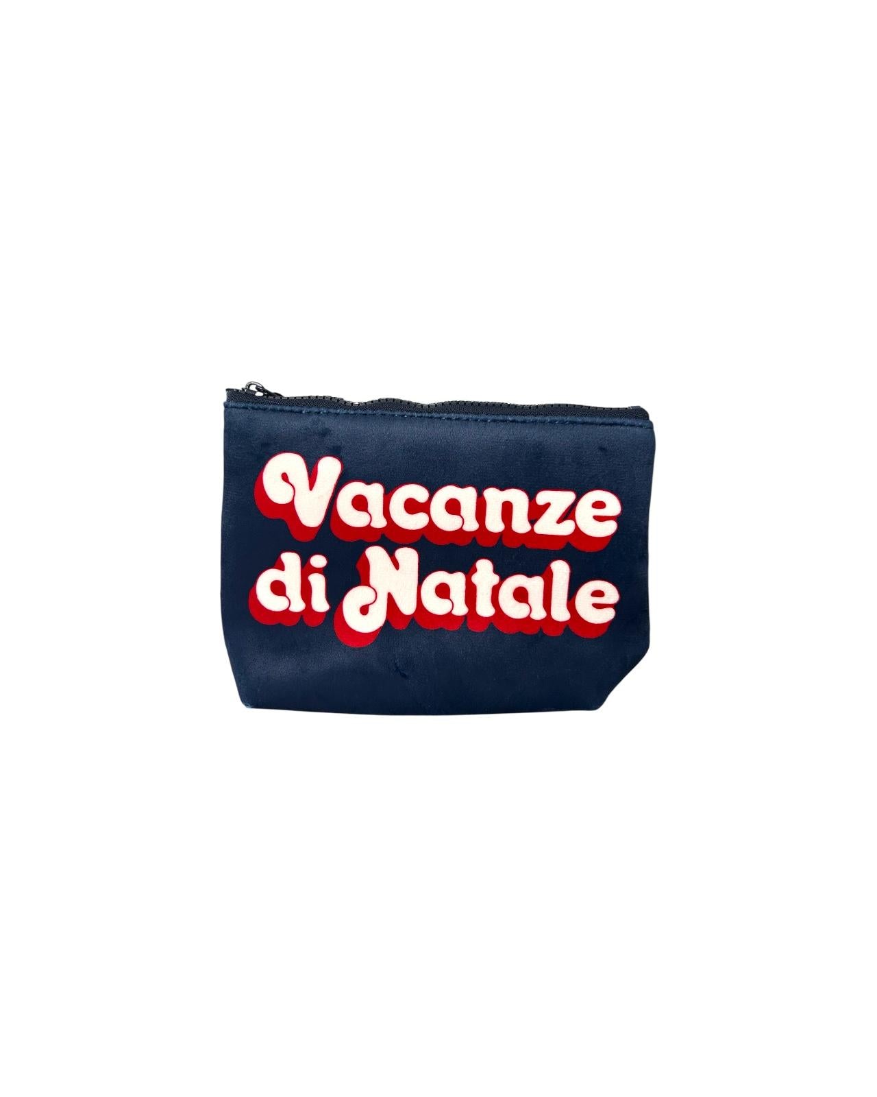 Pochette Aline Vacanze logo Blu Velluto ALI0002 00013I MC2 SAINT BARTH 