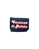 Pochette Aline Vacanze logo Blu Velluto