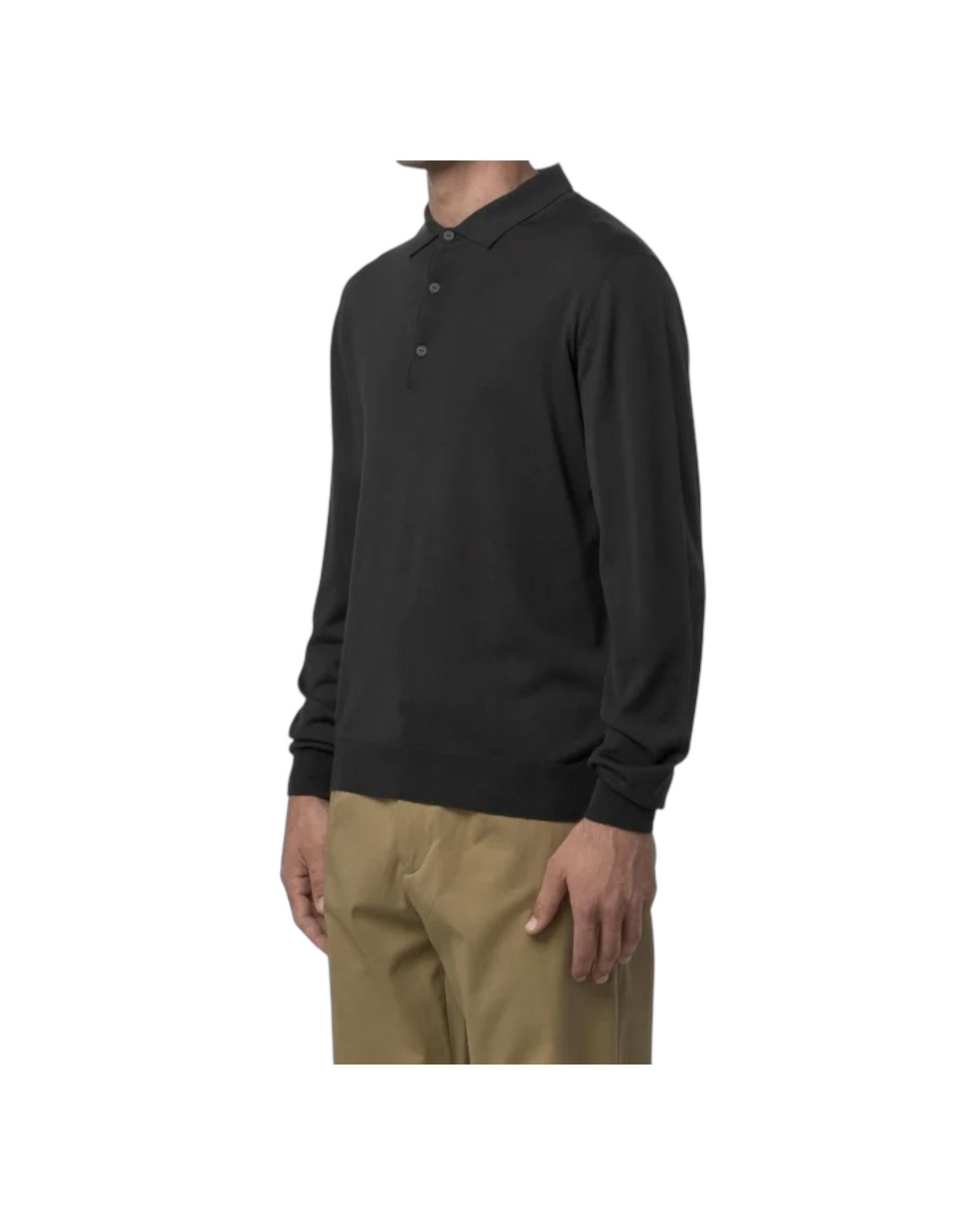 Maglione in lana merino con colletto polo Grey shadow K2131UW 133 K-way 