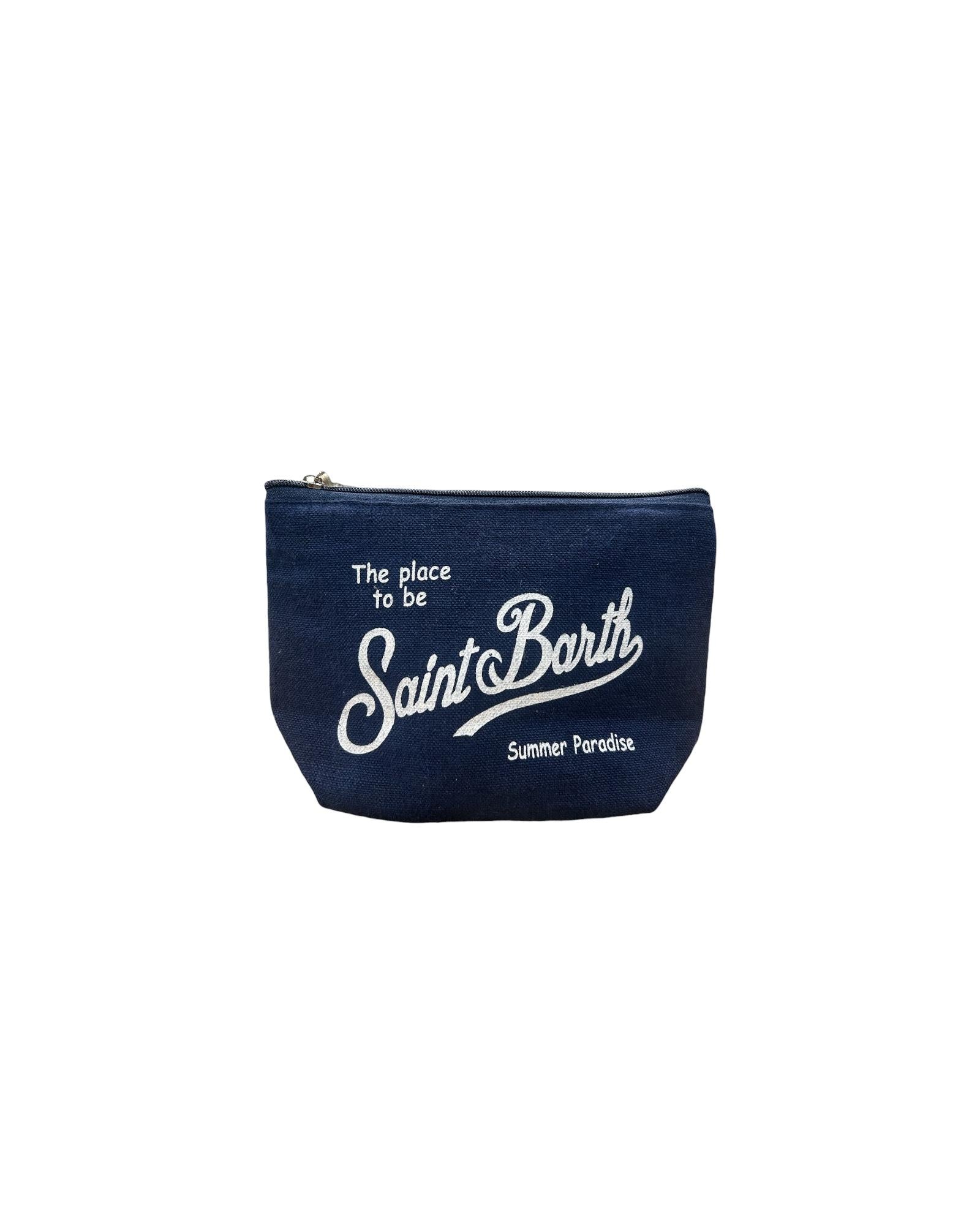 Pochette Aline in lino Blu navy ALI0004 00119L MC2 SAINT BARTH 
