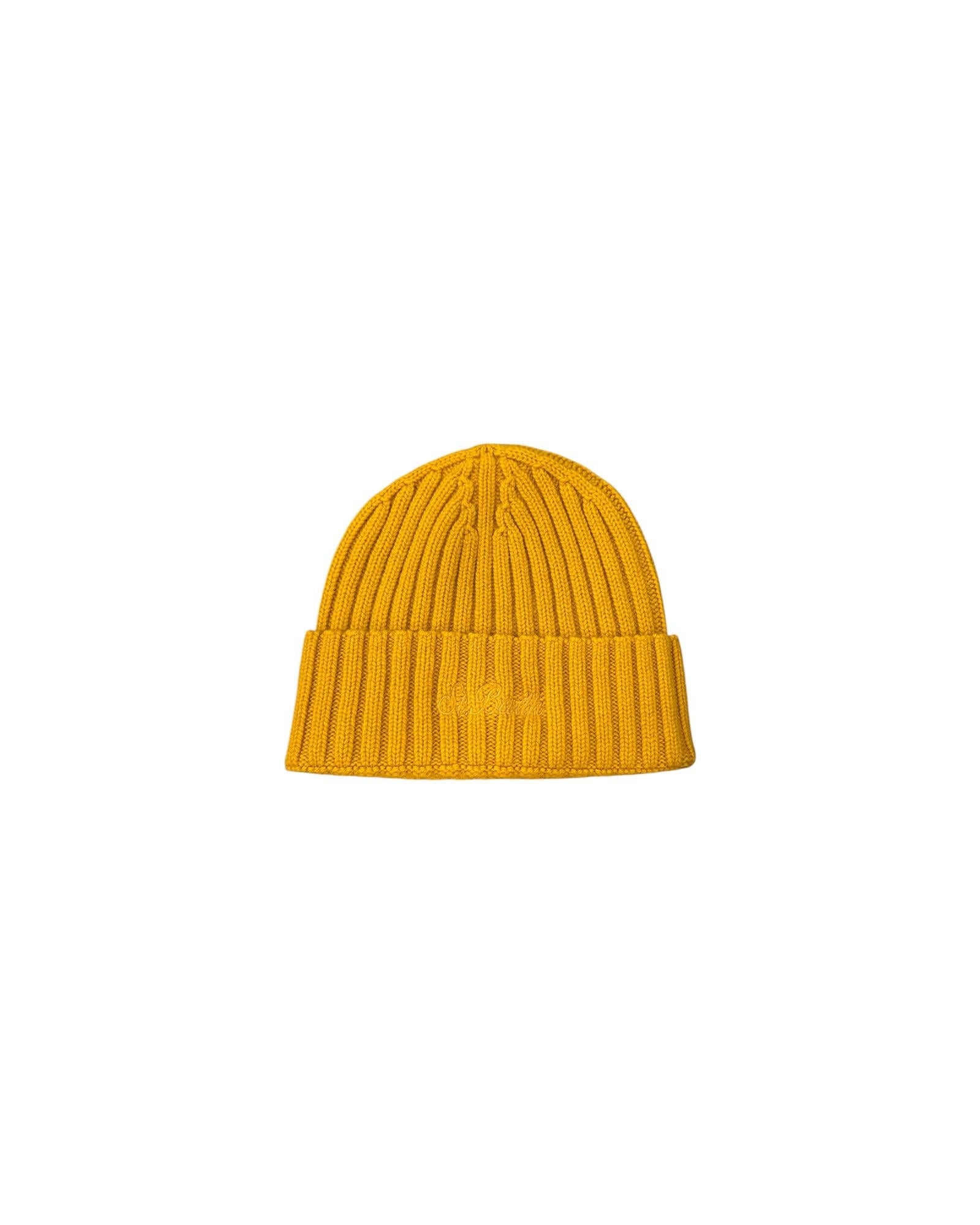 Cappello Wengen in lana merino Mustard WENG027 00045I MC2 SAINT BARTH 