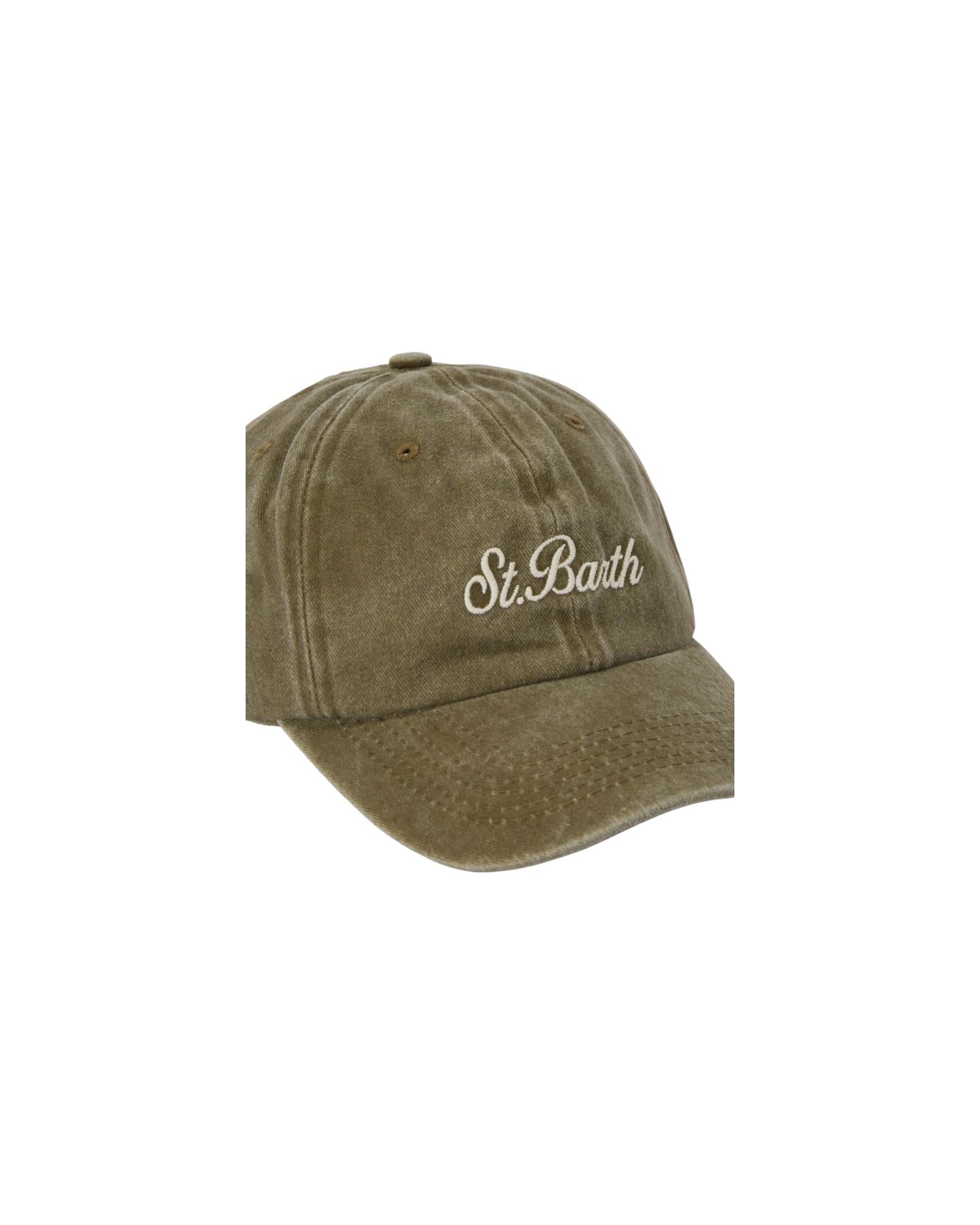 Cappellino Davis con ricamo Saint Barth Verde DAS0004 00892L MC2 SAINT BARTH 