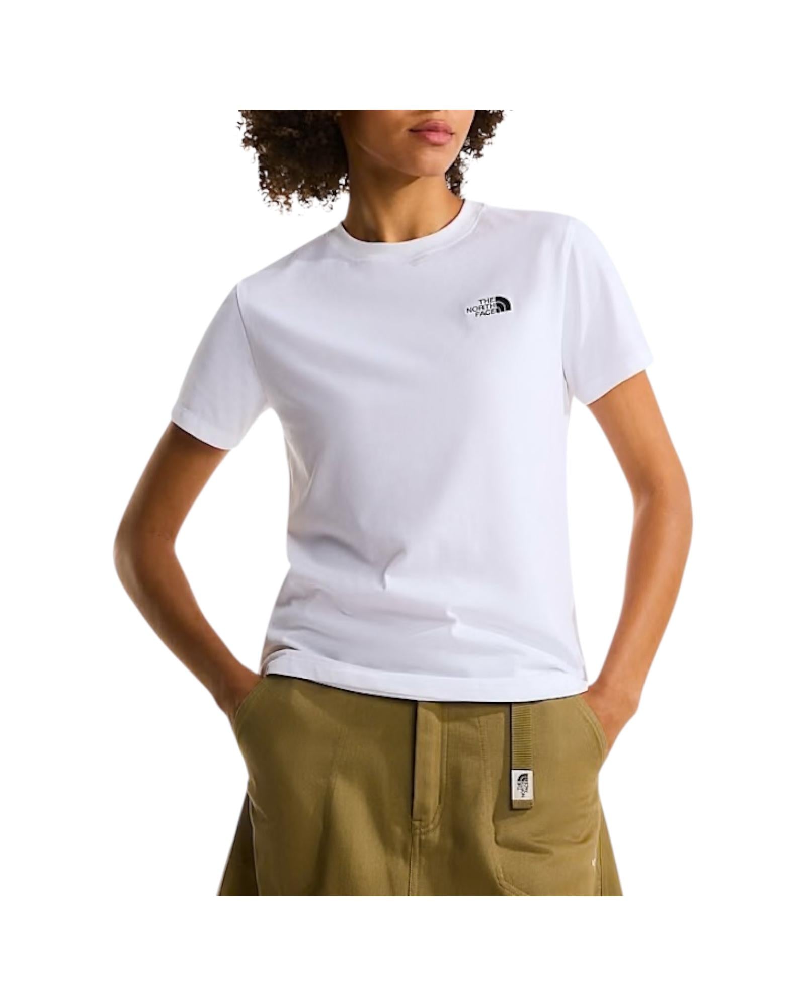 T-shirt evolution simple dome slim White W EVO SD SLIM WHITE THE NORTH FACE 