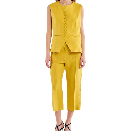 Pantalone Pinocchietto in lino Mimosa TAB1595 MIMOSA VICOLO 