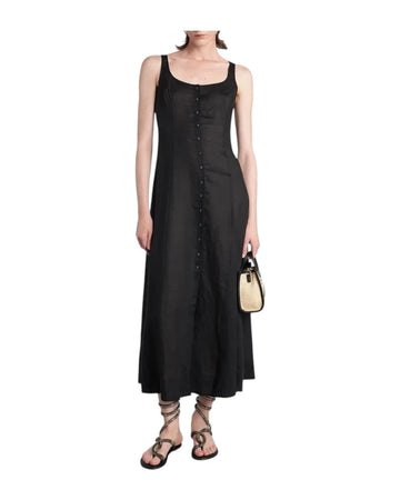 Abito Mina ramie Black MII0001 08206L MC2 SAINT BARTH 