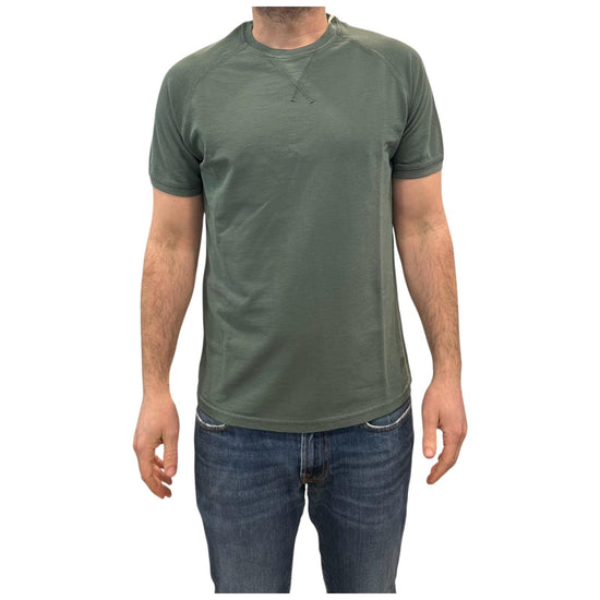 T-shirt Uomo Salem Raglan Piquet Green 1006 03 GREEN BL'KER 