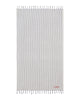 Telo mare Fouta in cotone righe bianco blu