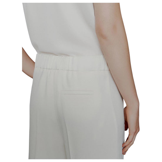 Pantalone in envers satin Bianco GRACE 001 MARELLA 
