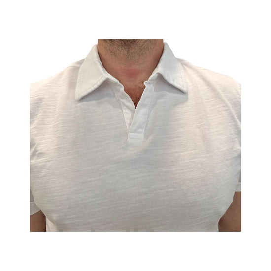 Polo uomo Long Island Fiammata senza bottoni White 2006 WHITE BL'KER 