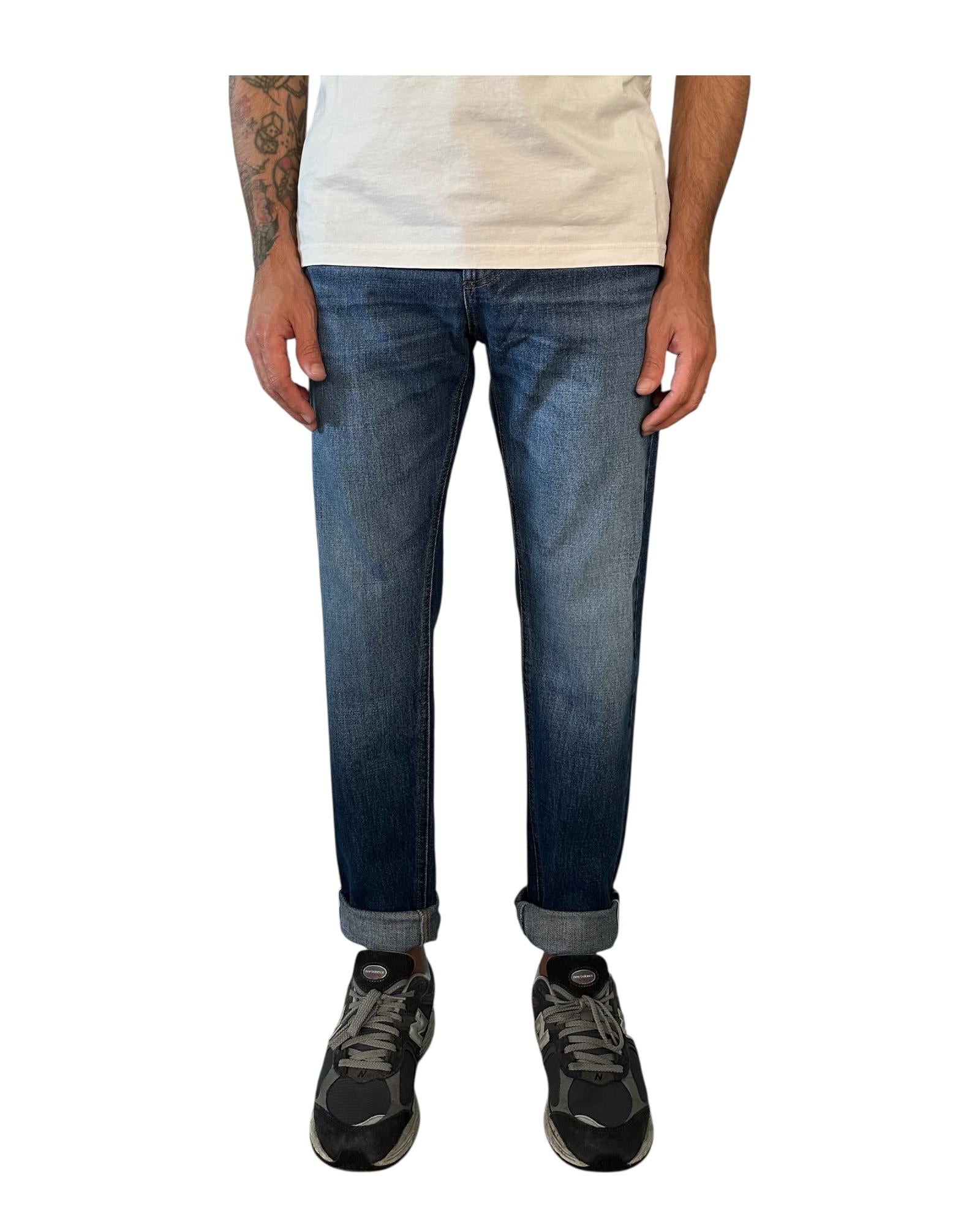 Jeans Danny regular cropped Blue denim DANNY RIGID SELVEDGE BLUE DENIM UNIFORM 