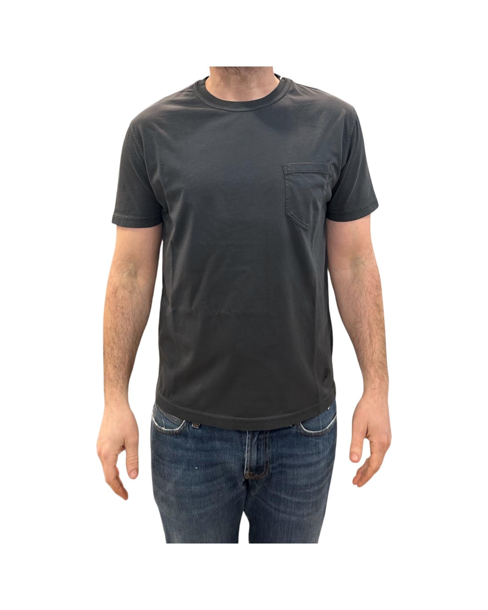 T.shirt Uomo con taschino Faded black 1002 FADED BLACK BL'KER 