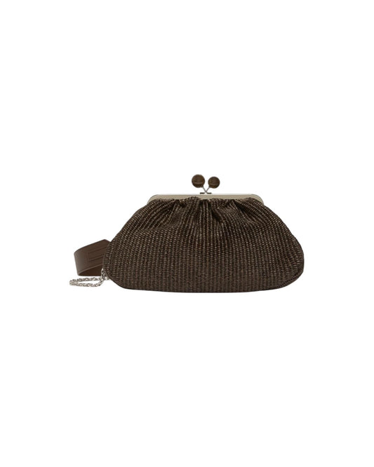 Pasticcino Bag Medium effetto rafia Testa di moro FORTUNA 053 MAX MARA WEEKEND 
