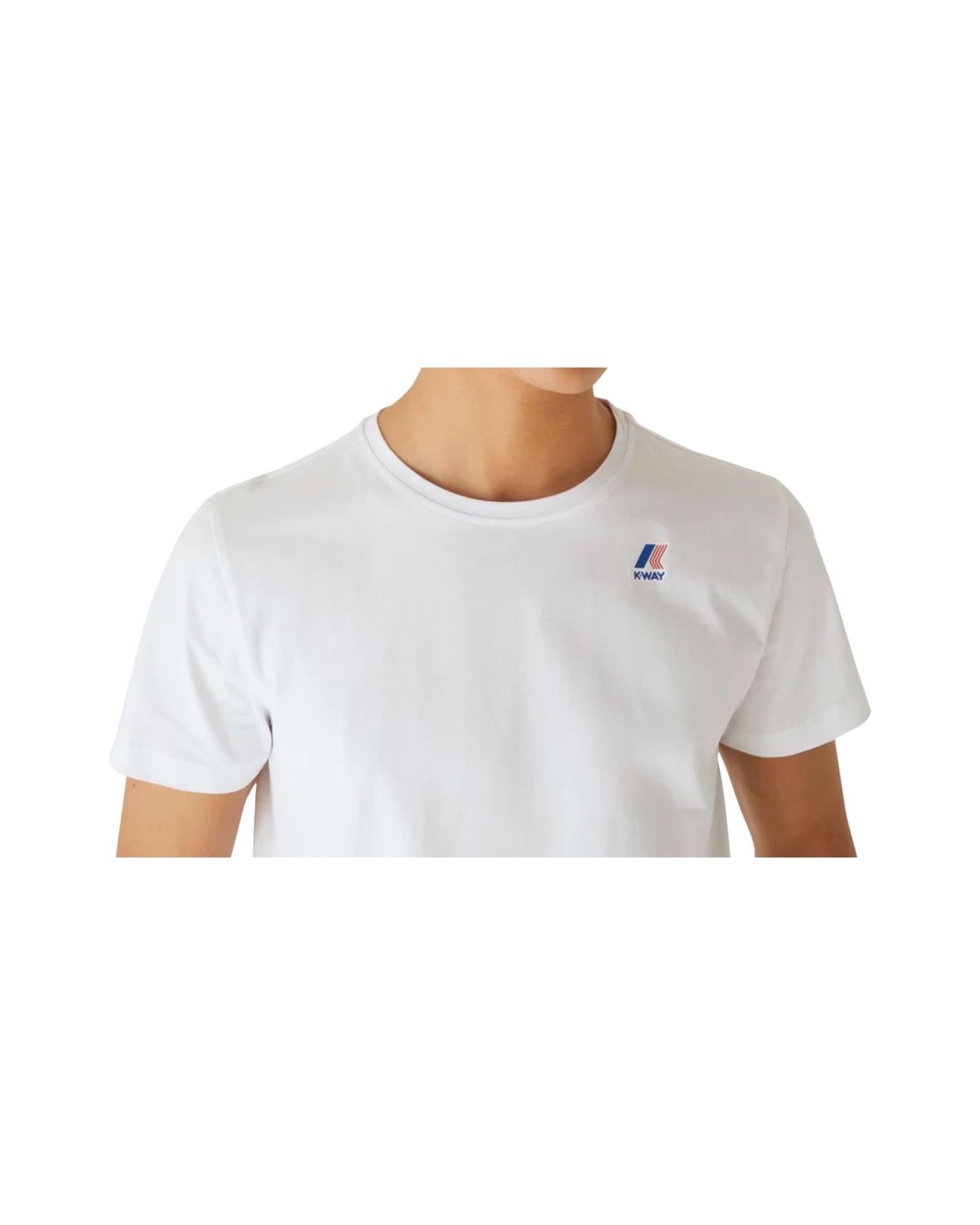 T-shirt Le Vrai Edouard bianca. K007JE0 001 K-way 