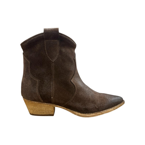Stivaletto Texano in camoscio Testa di moro 6510 TESTA DI MORO NICHE 