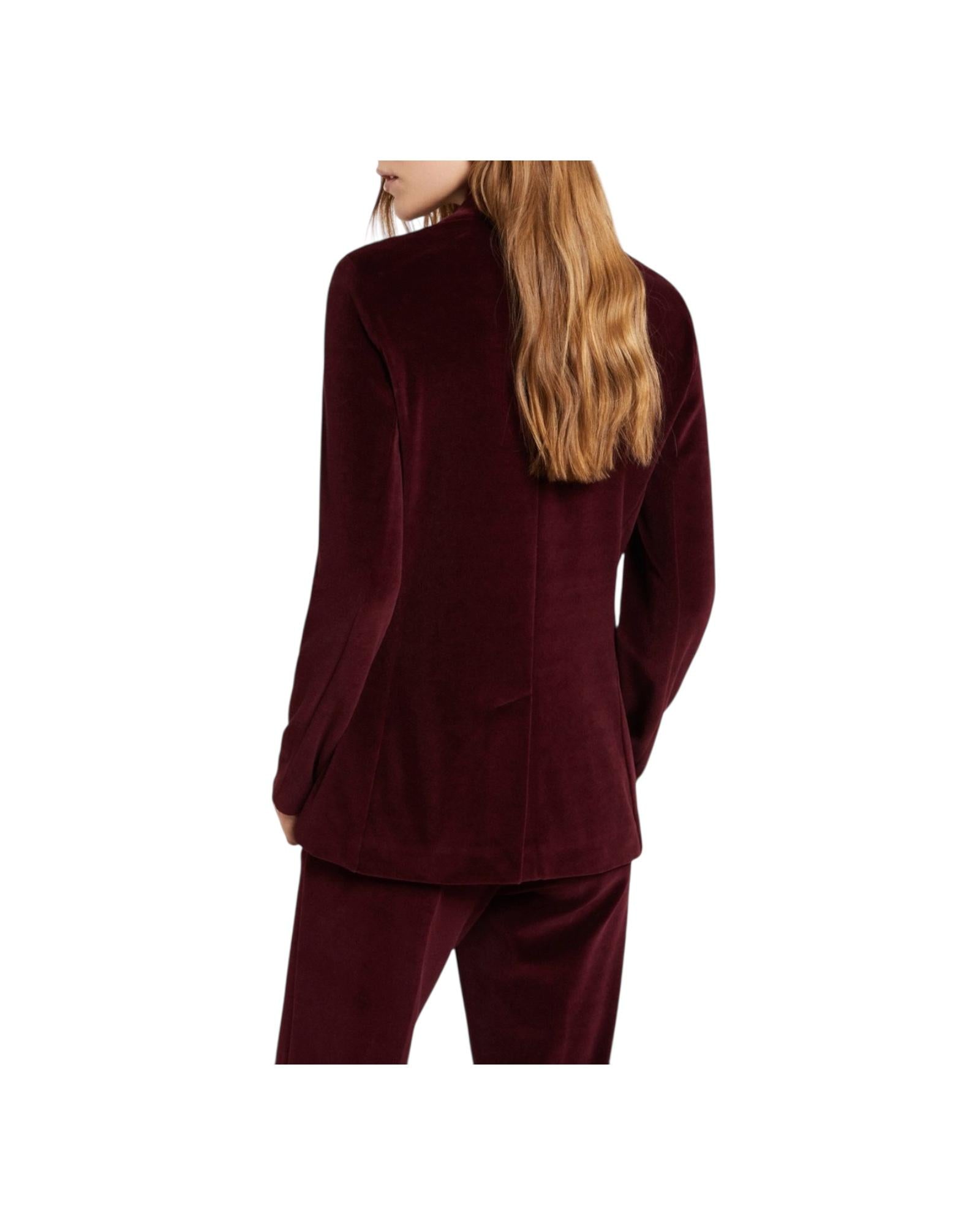 Giacca Doppiopetto velluto Rouge noir CHX DG6157 ROUGE NOIR OTTOD'AME 