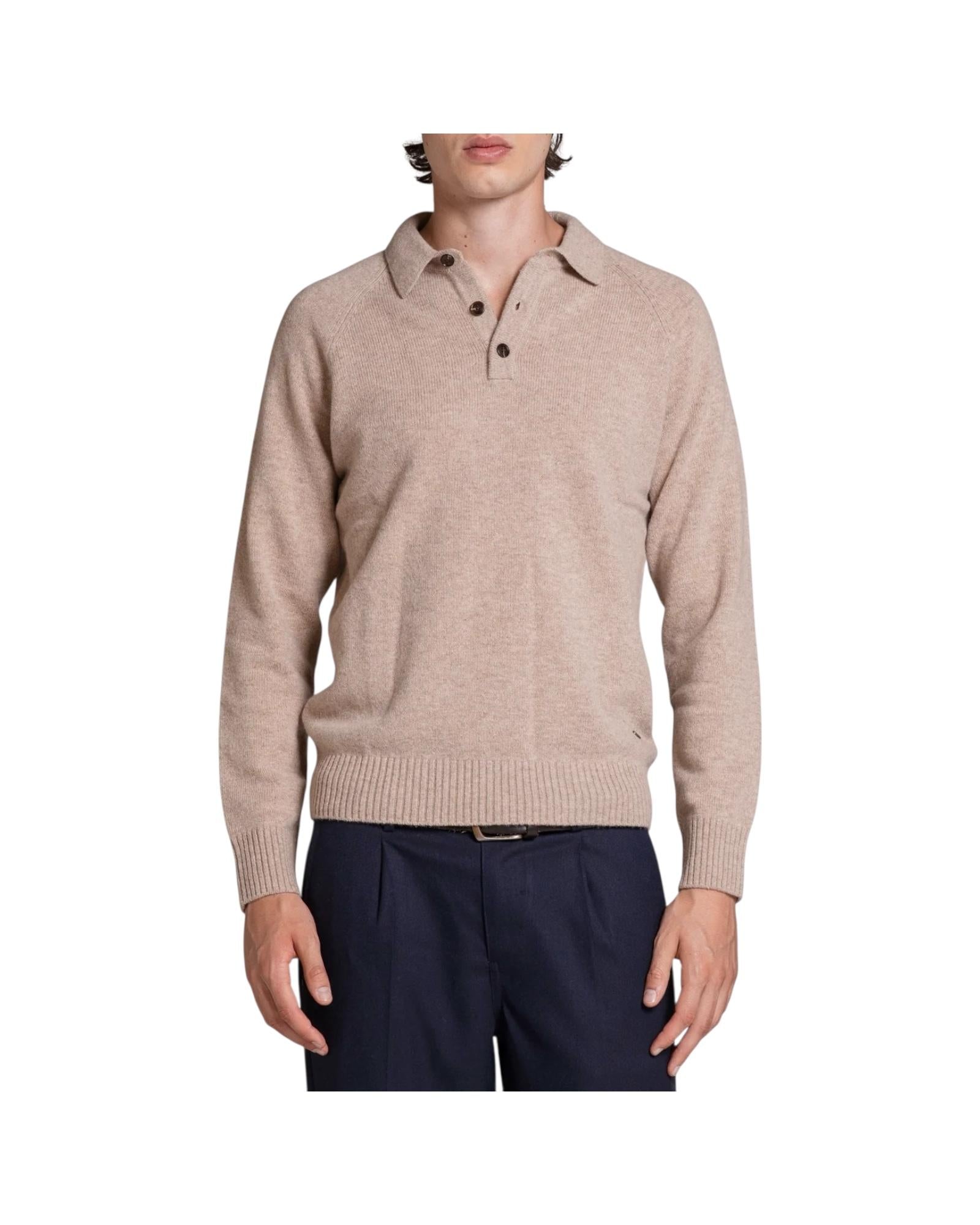 Polo in lana Light beige COLIN WN8C092 IMPURE 