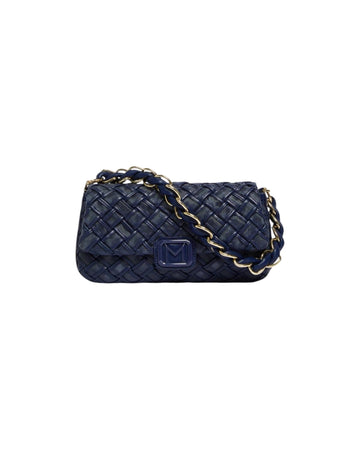 Borsa Le Muse medium con intreccio Blu EMILY 003 MARELLA 