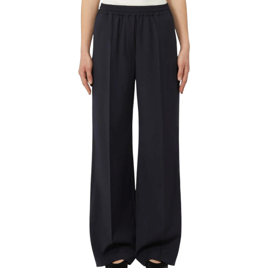 Pantalone in tela di pura lana Blu MALLO 001 MAX MARA WEEKEND 