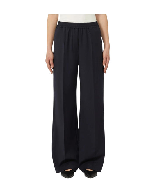 Pantalone in tela di pura lana Blu MALLO 001 MAX MARA WEEKEND 
