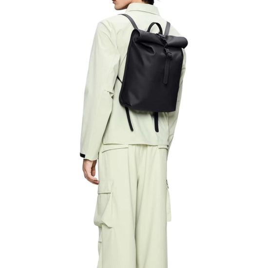 Rolltop Rucksack Mini Black RA13330 BLA RAINS 