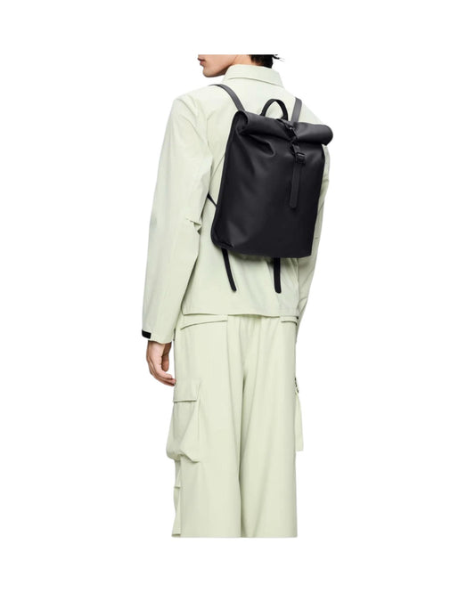 Rolltop Rucksack Mini Black RA13330 BLA RAINS 