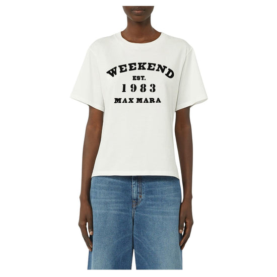 T-shirt in cotone con stampa grafica TENUE 006 MAX MARA WEEKEND 