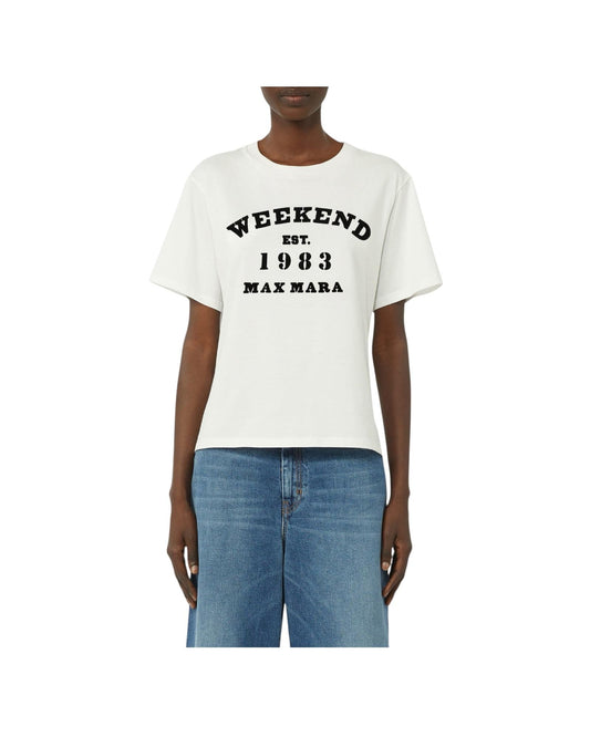 T-shirt in cotone con stampa grafica TENUE 006 MAX MARA WEEKEND 