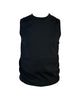 Gilet girocollo tinta unita navy