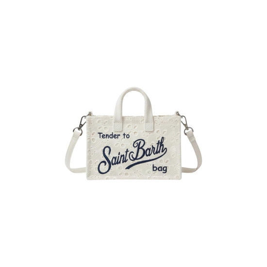 Phone Bag pizzo san gallo Bianco PHONE012 00238L MC2 SAINT BARTH 
