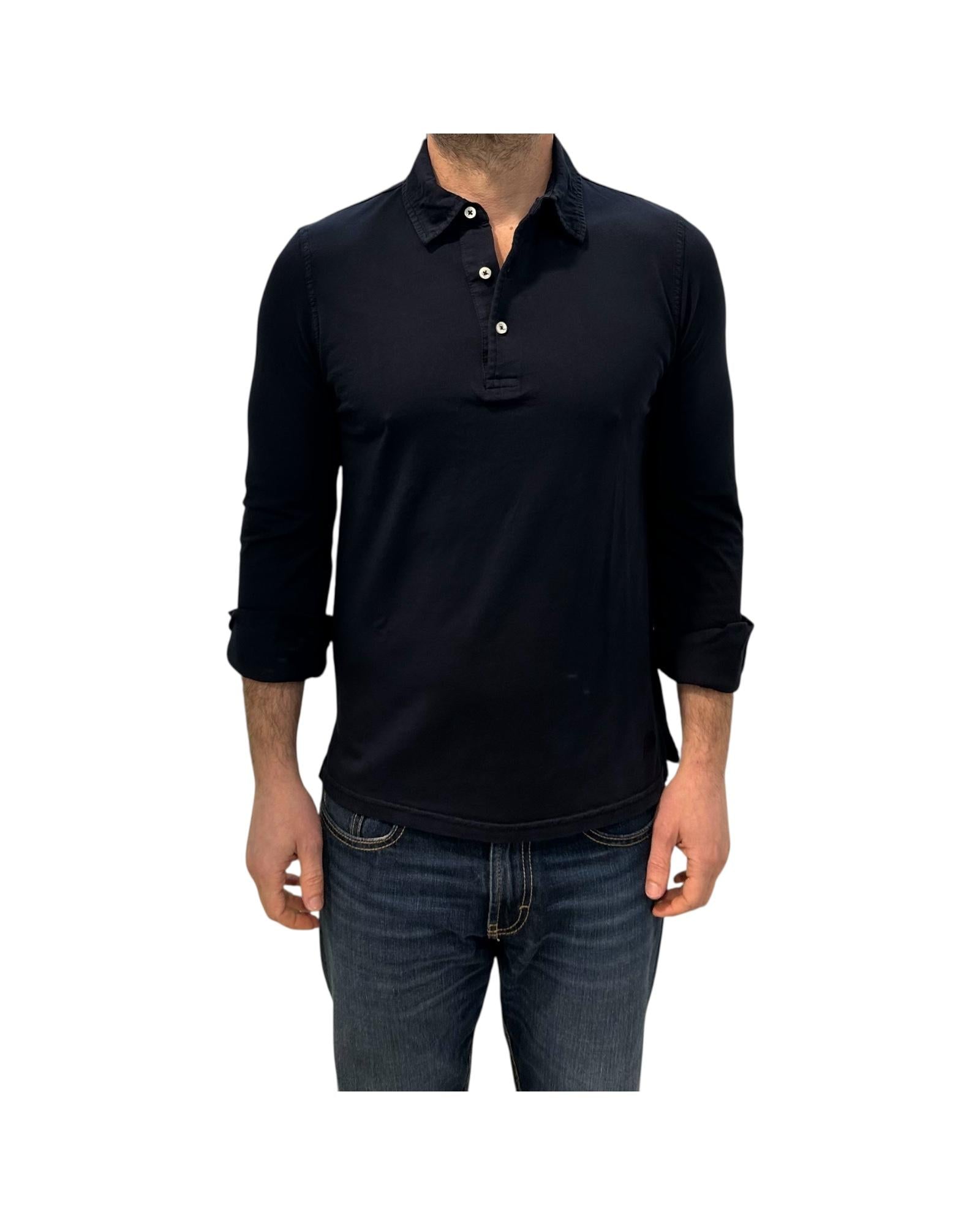 Polo con bottoni manica lunga Navy 2503 NAVY BL'KER 
