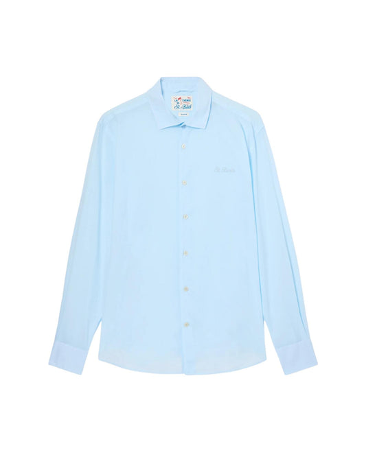 Camicia Chemise in cotone Light blu LCM0001 00165L MC2 SAINT BARTH 