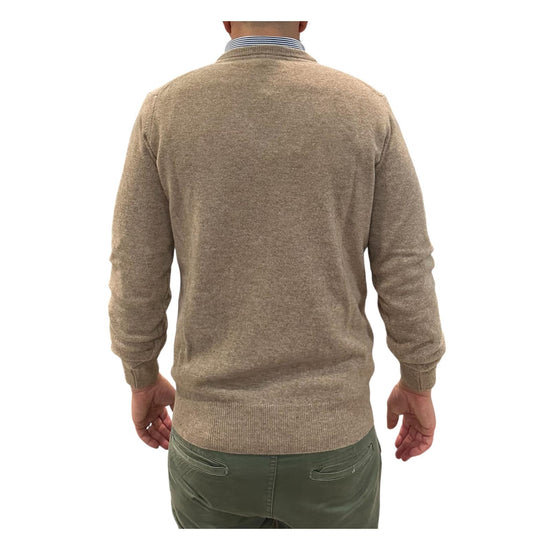 Maglione scollo a V Beige 15056 132 RETOIS 