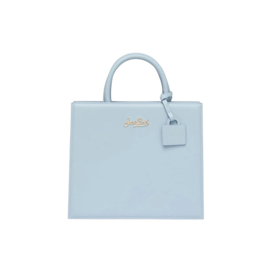 Borsa Shop Midi in pelle liscia Celeste SHBM0001 00002L MC2 SAINT BARTH 
